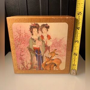 Japanese Geisha Coaster Set